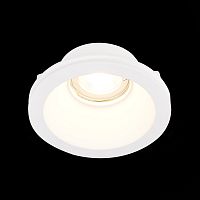 ST254.308.01 Св-к встр. из гипса Белый GU10 1*50W  IP20 D120xH50 180-240V Без ламп Встраиваемые светильники