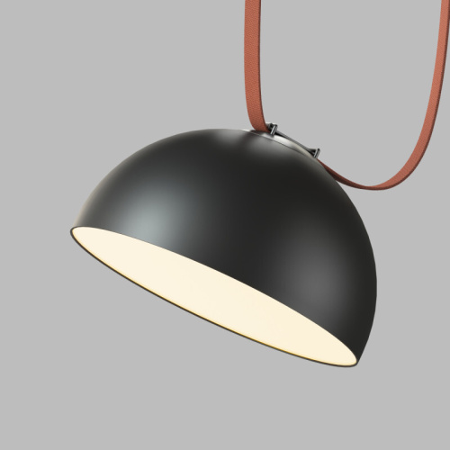 DK5563-BK Cветильник для трека-ремня Belty, серия Flow со светодиодом, D300*H171мм, 48V DC, 28W, RA90, 120°, 3000K, IP20, черный, алюминий фото 5