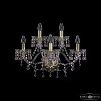 Бра хрустальные 1410B/3+2/195/XL G V7010 Bohemia Ivele Crystal (Богемия Ивеле Кристалл)