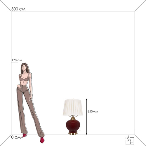 10267T/L Настольная лампа LOFT IT Ruby фото 3