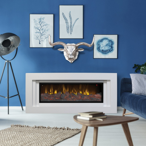 Электрокамин RealFlame Stockholm WT белый с очагом Beverly 1000 фото 5