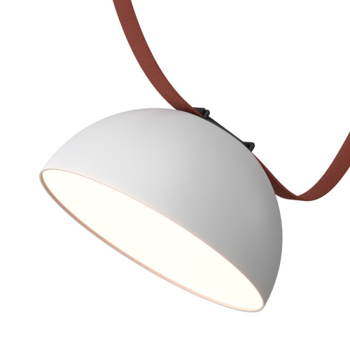 DK5660-WH+BK Cветильник для трека-ремня Belty Smart, серия Flow, со светодиодом, D220*H117мм, 48V DC, 24W, RA90, 120°, 3000-5700K, IP20, белый с черным, алюминий фото 4