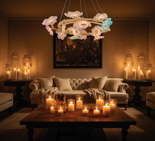 Люстра подвесная Sauvage FL1098-16P фото 5