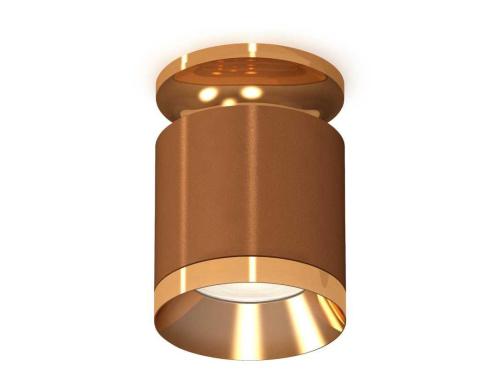 Комплект накладного светильника Ambrella light Techno Spot XS7404121 SCF/PYG кофе песок/золото желтое полированное (N7929, C7404, N7034)