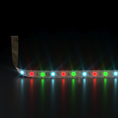 Светодиодная лента 12 В 14,4 Вт/м 60 Led/м 5050 IP20, RGB, 5 м Лента светодиодная 12V 14,4W 60Led 5050 IP20 RGB, 5м фото 2