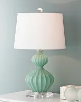 Бирюзовая настольная лампа "Майра"