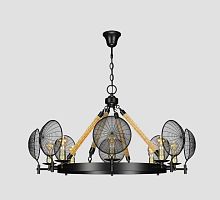 Люстра подвесная Alfa Light F3524-04 Black E27*8