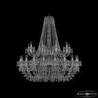 Люстра хрустальная 1410/20+10/400/2d Ni V0300 Bohemia Ivele Crystal (Богемия Ивеле Кристалл)