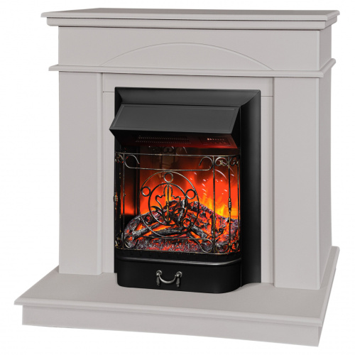 Электрокамин RealFlame Stella Theodor BG латте с очагом Majestic Lux Black RC