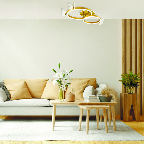 Потолочный светильник Escada 10225/2 LED*65+15W Gold фото 2