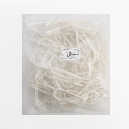 Дюбель-хомут для круглого кабеля (19-25мм), STEKKER DCL00-19-25, полипропилен, белый (100шт.) фото 3