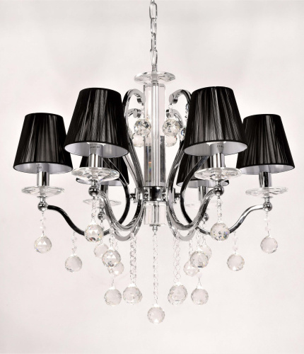 Хрустальная подвесная люстра Lumina Deco Bellisica LDP 8033-6 BK фото 5