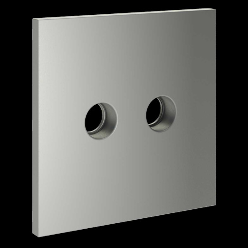 Накладка для розетки телевизионной оконечной TV+SAT S70 (сталь) Voltum VLS001605