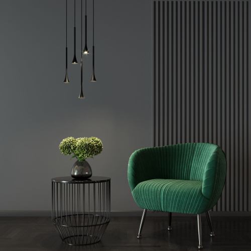 Светильник подвесной светодиодный Hall 5W 4000K черный 50314 LED фото 2