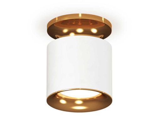 Комплект накладного светильника Ambrella light Techno Spot XS7401122 SWH/PYG белый песок/золото желтое полированное (N7929, C7401, N7014)