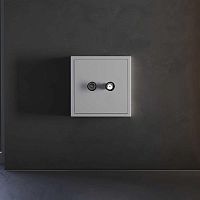 Накладка для розетки телевизионной оконечной TV+SAT, S70 (серый) Voltum VLS001616