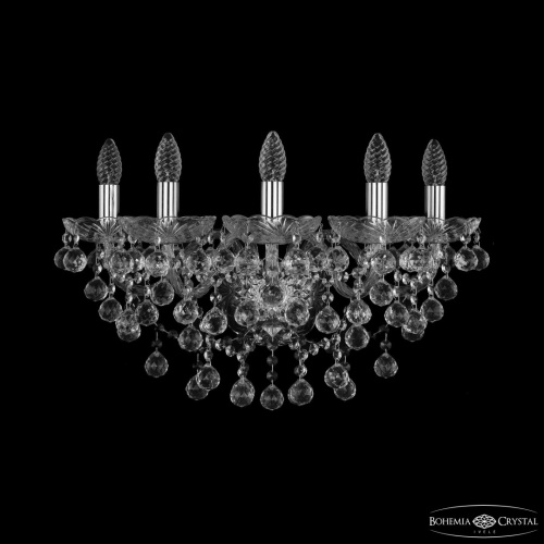 Бра хрустальные 1409B/5/195/XL Ni Bohemia Ivele Crystal (Богемия Ивеле Кристалл)