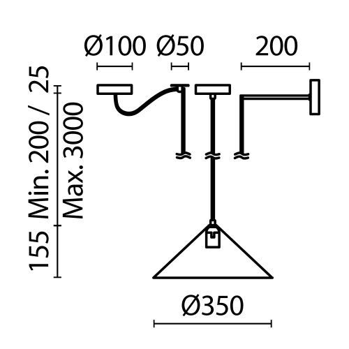Подвесной светильник Maytoni MOD167PL-01B фото 5