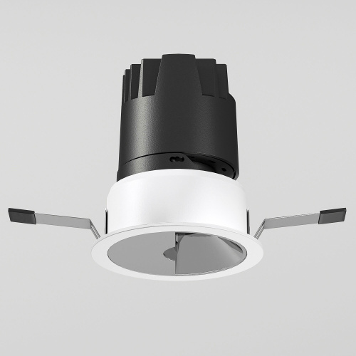 Точечный светодиодный светильник 10W 3000K белый/хром 25090/LED фото 3