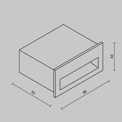 Подсветка для лестниц Outdoor O512SL-L3B3K фото 2