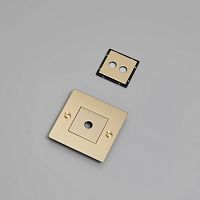 Рамка 1G Horizontal with Infills brass