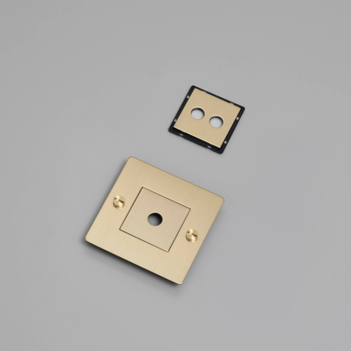 Рамка 1G Horizontal with Infills brass