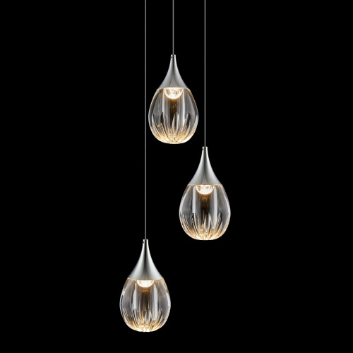 Подвесной светильник MD24001004-3A chrome/clear фото 2