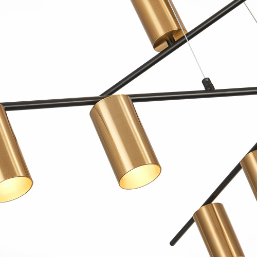 SL1206.402.12 Светильник потолочный ST-Luce Черный/Латунь GU10 12*7W SORMANO фото 2