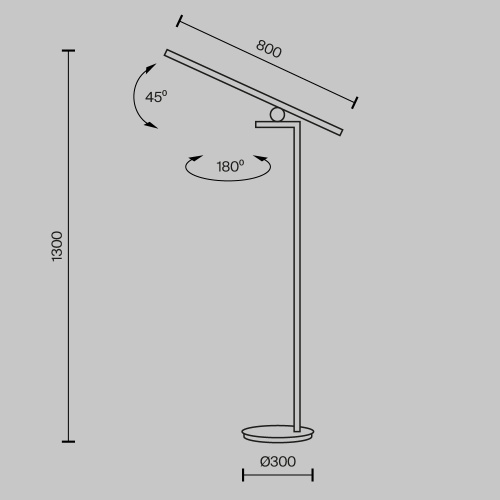 Напольный светильник (торшер) Maytoni MOD363FL-L14B3K фото 7 Напольный светильник (торшер) Maytoni MOD363FL-L14B3K фото 7