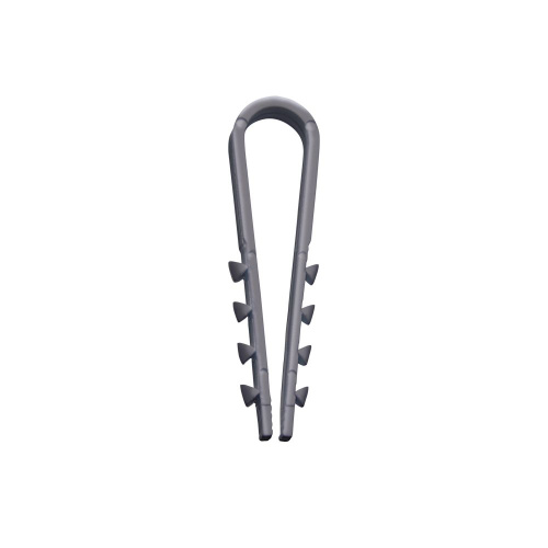 Дюбель-хомут для круглого кабеля (5-10мм), STEKKER DCL00-05-10, полипропилен, черный (100шт.) фото 3