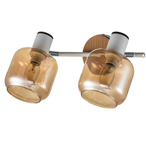 Спот Escada 10177/2A E14*40W White/Chrome/Wood фото 2