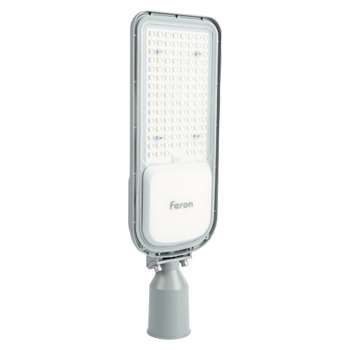 Светодиодный уличный консольный светильник Feron SP3050 80W 4000K 230V, серый фото 3