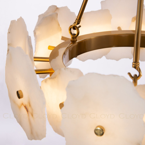 Люстра Cloyd KNOSS-A C1 / Ø45 см - алебастр - латунь (арт.10918)
