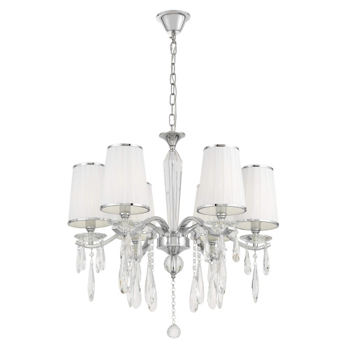 Хрустальная подвесная люстра Lumina Deco Alessia LDP 1726-6 CHR