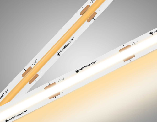 Светодиодная лента Ambrella Light GS4751 COB 528Led/14W m/ 24V IP20 3000K/ 5m*10mm*2mm (2 конт.) GS4751 фото 7