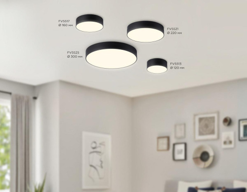 Потолочный светодиодный светильник Ambrella light Orbital Air Alum FV5513 фото 2