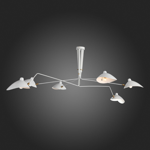 SL305.502.06 Люстра потолочная ST-Luce Белый/Белый E27 6*60W SPRUZZO фото 2