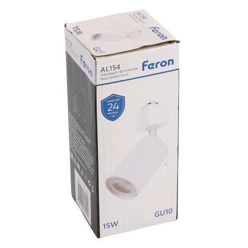 Светильник Feron AL154 трековый однофазный на шинопровод под лампу GU10, белый фото 11