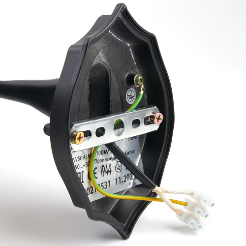 Светильник садово-парковый Feron 8101/PL8101 восьмигранный на стену вверх 100W E27 230V, черный фото 3