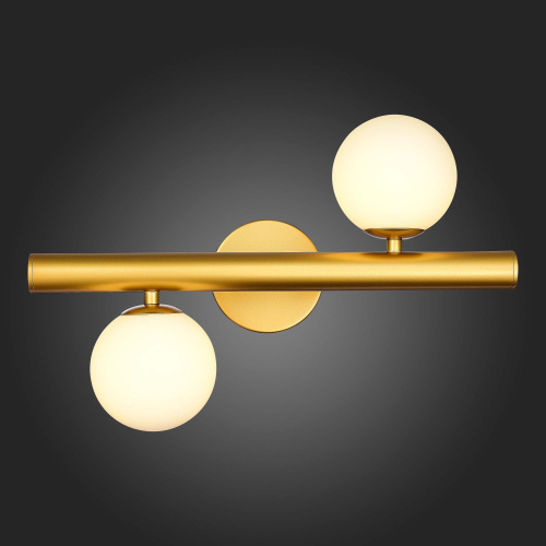 SL1185.201.02 Бра ST-Luce Золотистый/Белый G9 2*5W ASOLO фото 4