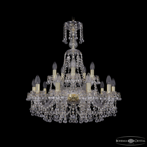 Люстра хрустальная 1409/10+5/240/XL-77 G
