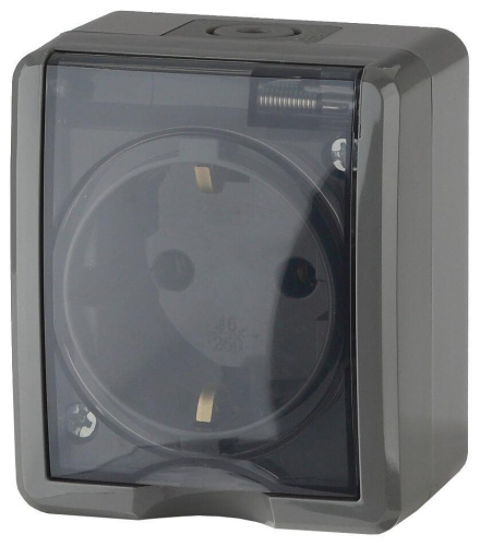 Розетка ЭРА Эксперт 2P E IP54 со шторками 16A 250V 11-2402-03 Б0020715 Розетка ЭРА Эксперт 2P E IP54 со шторками 16A 250V 11-2402-03 Б0020715