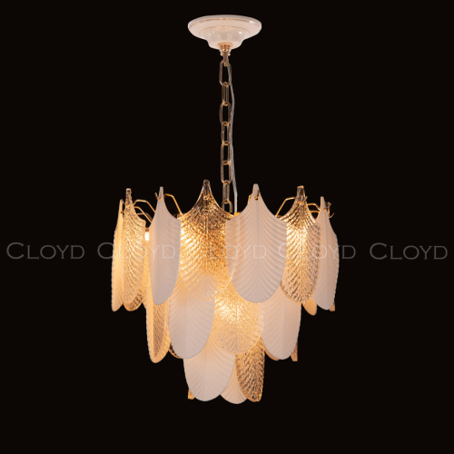 Люстра Cloyd BONGA-B C9 / Ø40 см - бел.керамика - золото (арт.10439) фото 2
