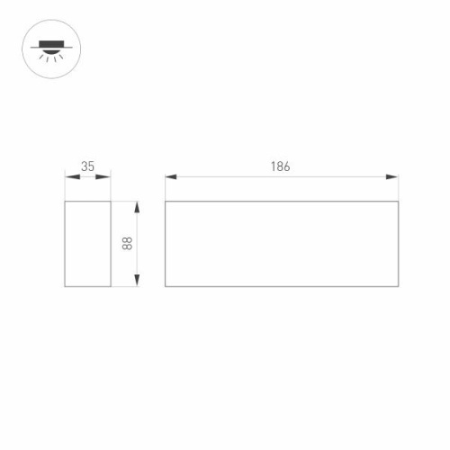 Потолочный светодиодный светильник Arlight SP-Orient-Surface-TC-S186x35-15W Day4000 031863 фото 2