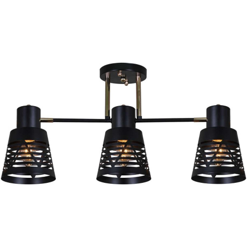 Люстра Reluce 06074-3.3-03 BK+FG Люстра Reluce 06074-3.3-03 BK+FG