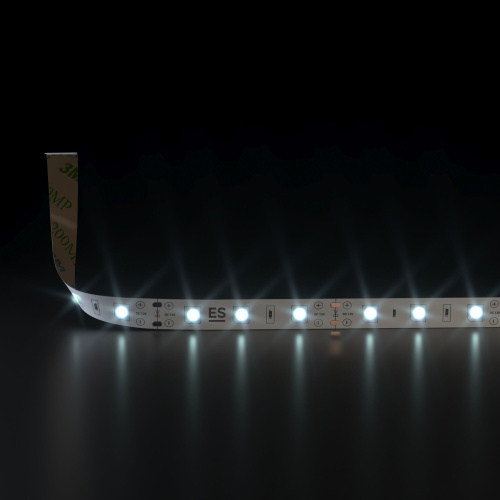 Светодиодная лента 12 В 4,8 Вт/м 60 Led/м 2835 IP20, холодный белый 6500К, 5 м Лента светодиодная 12V 4,8W 60Led 2835 IP20 холодный белый, 5м фото 2