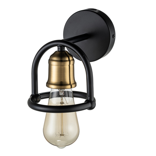 Настенный светильник Escada 659/1A E27*40W Black/Brass фото 2