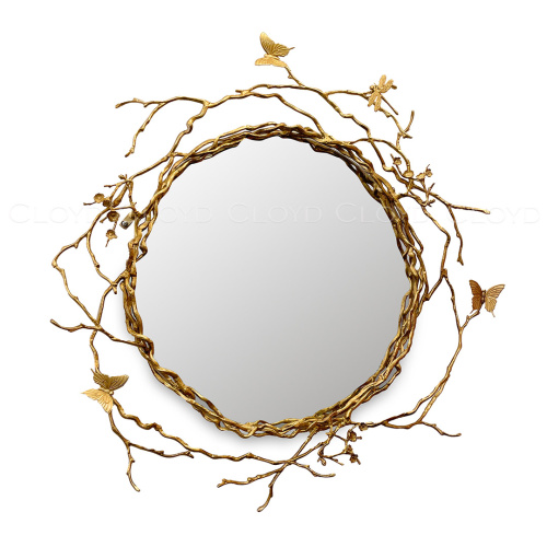 Зеркало Cloyd ZULU Mirror / Ø80 см - латунь (арт.50059) фото 7