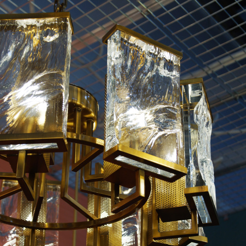 Люстра Cloyd MINERAL C9 / Ø65 см - хрусталь - латунь (арт.10285) фото 2