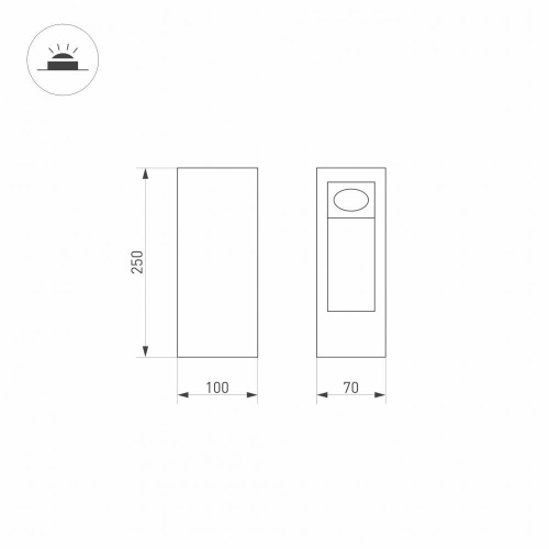 Уличный светодиодный светильник Arlight LGD-Mark-Boll-H250-7W Warm3000 029975 фото 3